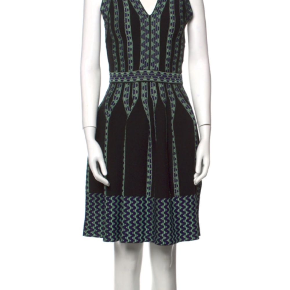 M Missoni knit V-Neck Fit & Flare dress